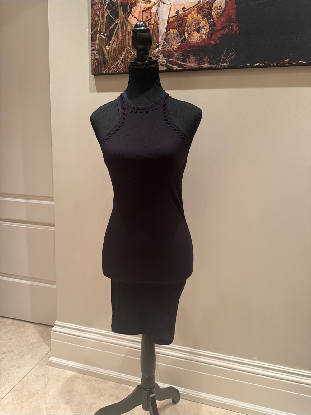 ALO Yoga Black Racerback Knit Tank